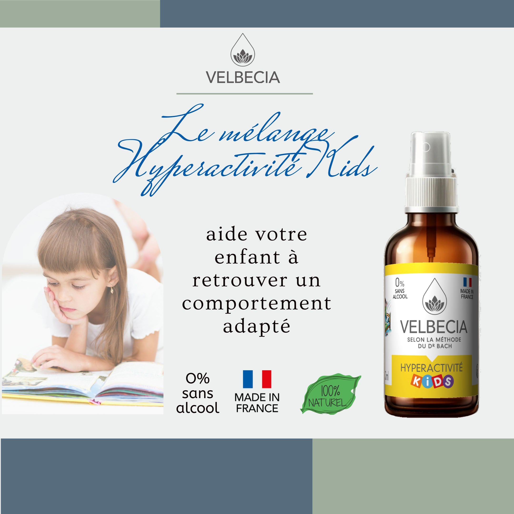 Velbecia Hyperactivité Kids Fiori di Bach Spray 30ml