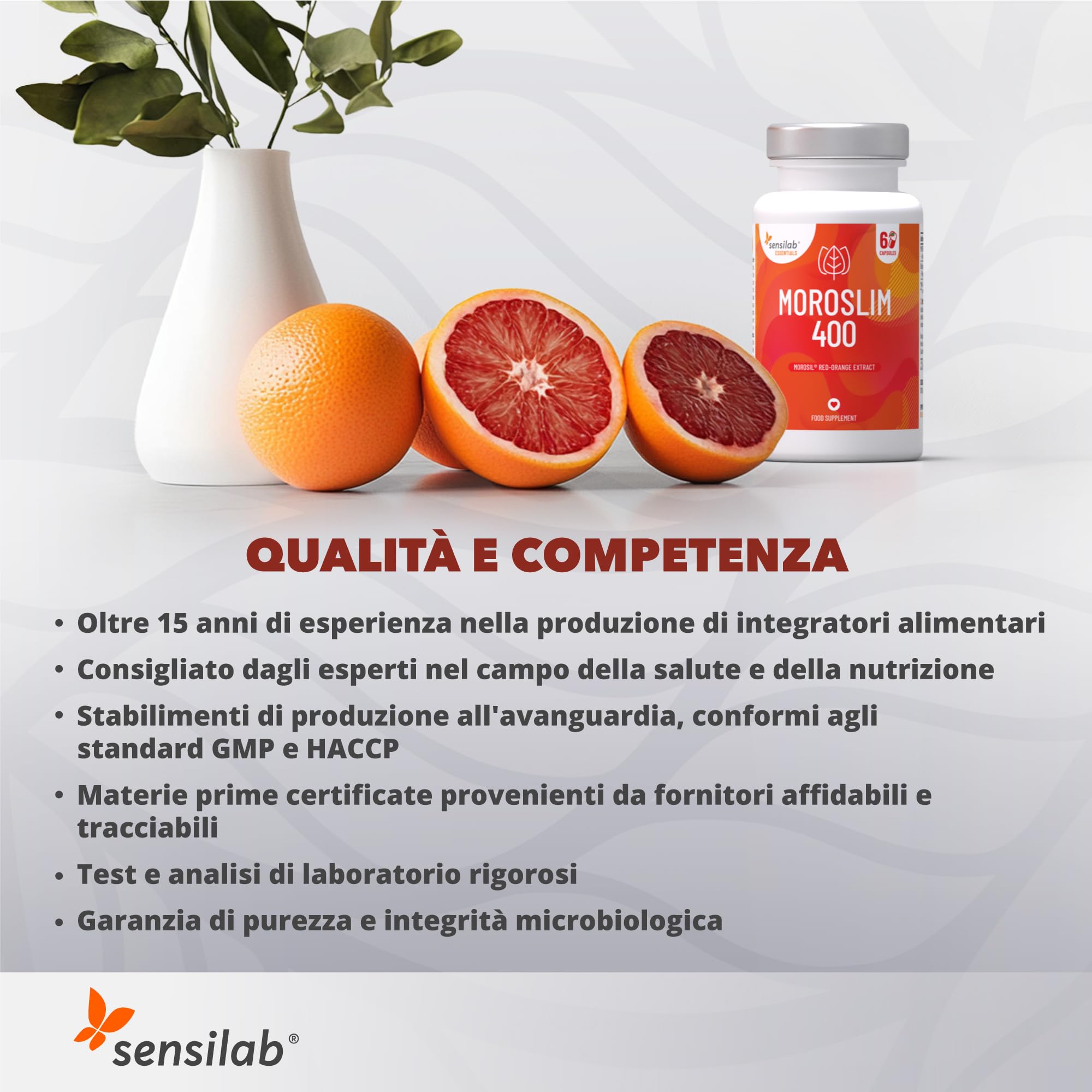 Sensilab Moroslim Morosil Integratore Capsule 60 Arancia Rossa