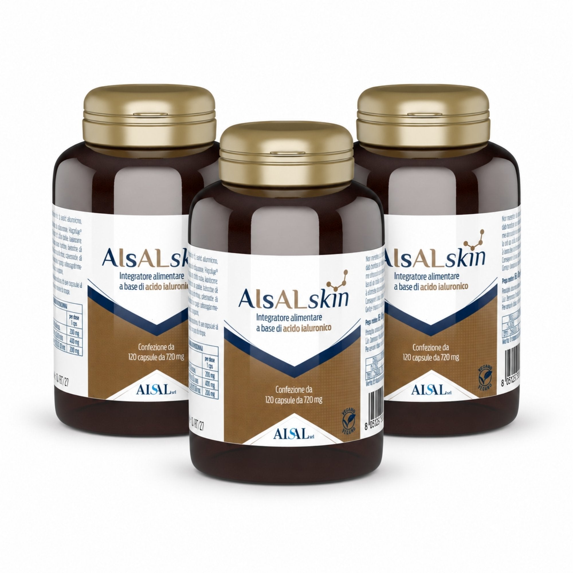 Aisal Aisalskin integratore 120 capsule acido ialuronico