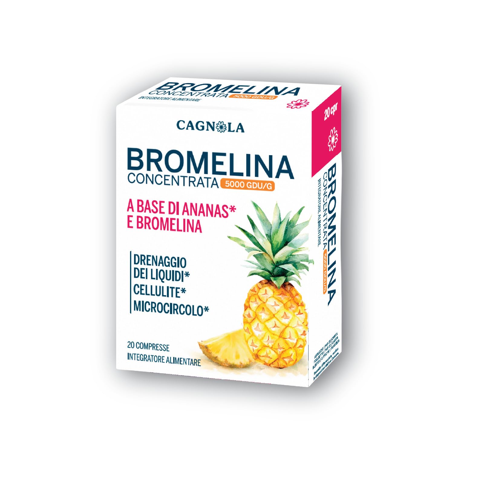 Cagnola Bromelina 5000 GDU/g capsule 20 cps digestione