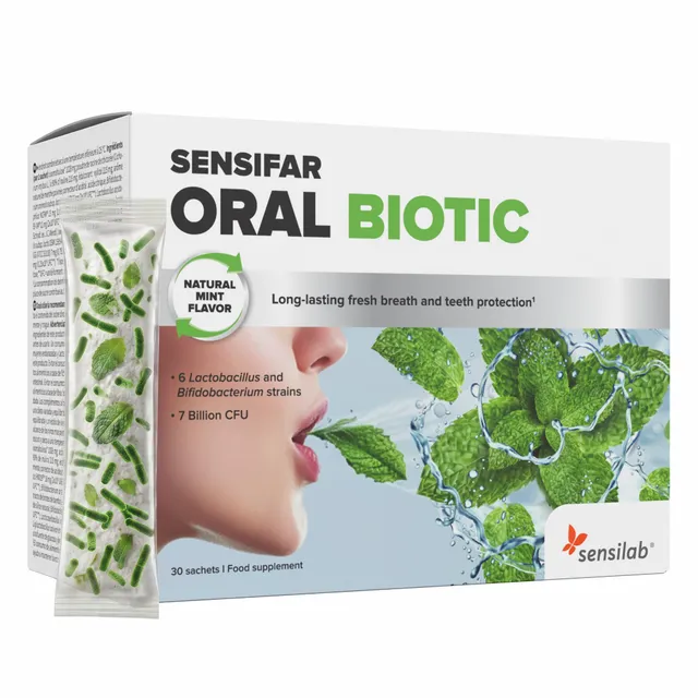 Sensilab Oral Biotic Probiotici Bustine 30 Menta Denti