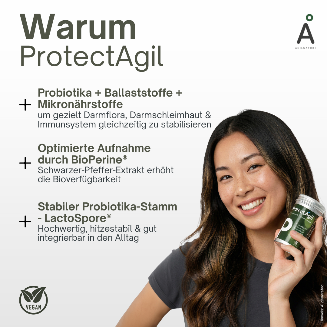 AgilNature ProtectAgil Integratore 90 Capsule con Probiotici