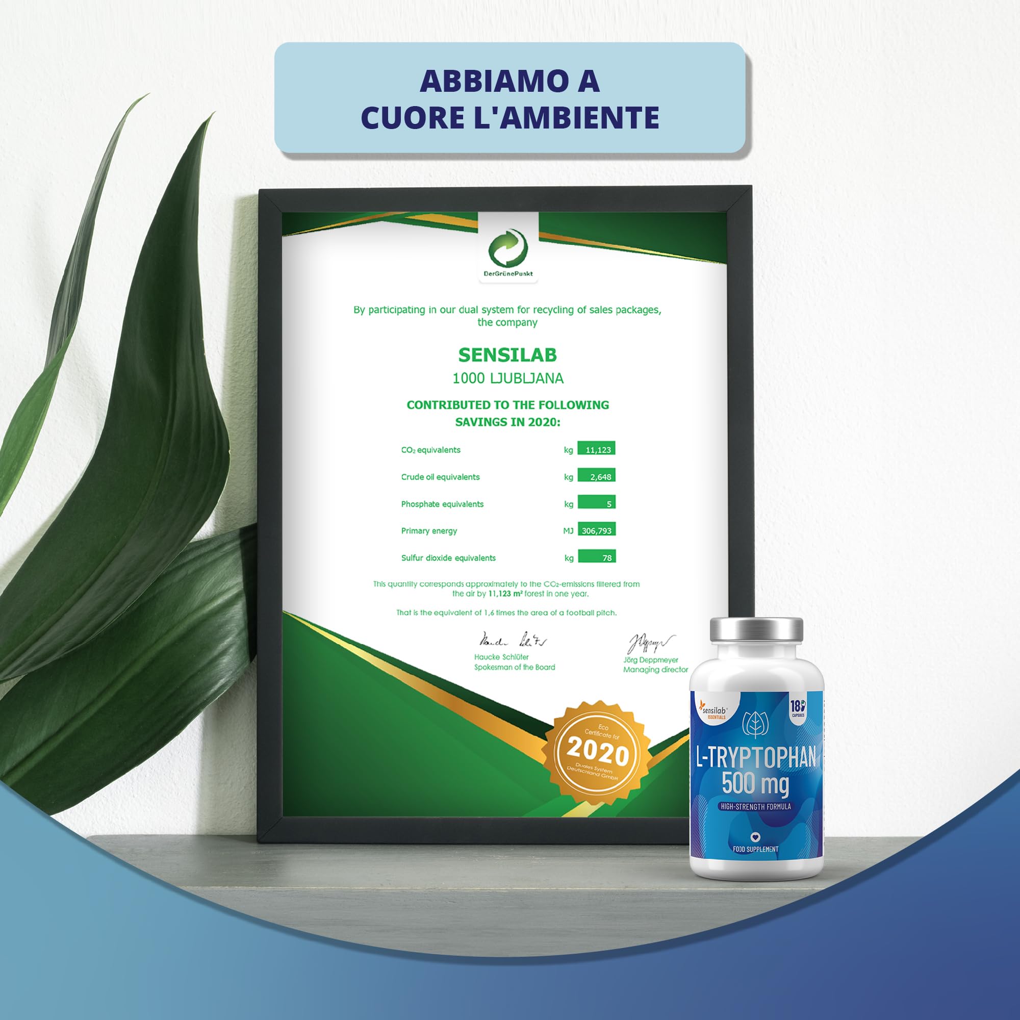 Sensilab Essentials L-Triptofano 500 mg Capsule 180 pz Vegano