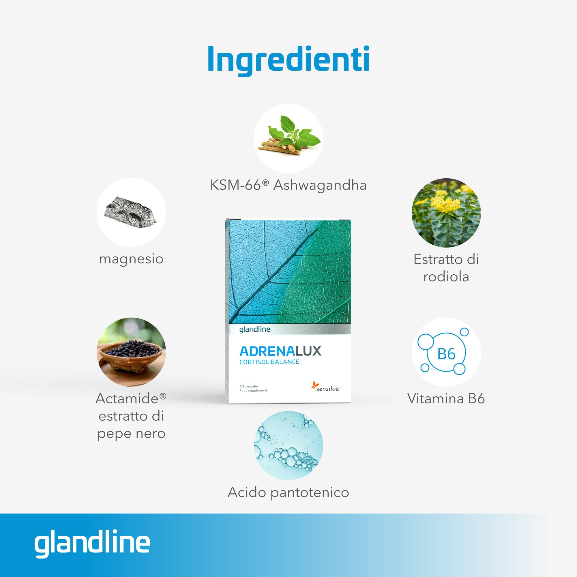Sensilab Adrenalux 2x capsule 120 ashwagandha KSM-66