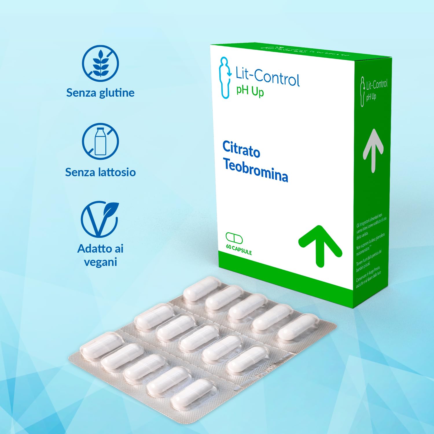 Devicare Lit-Control pH Up capsule 60 cps salute urinaria
