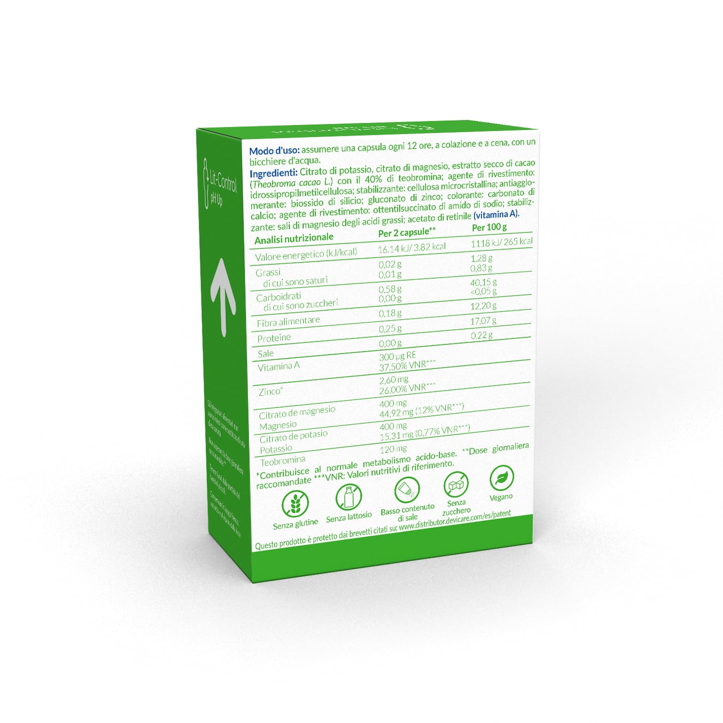 Devicare Lit-Control pH Up capsule 60 cps salute urinaria