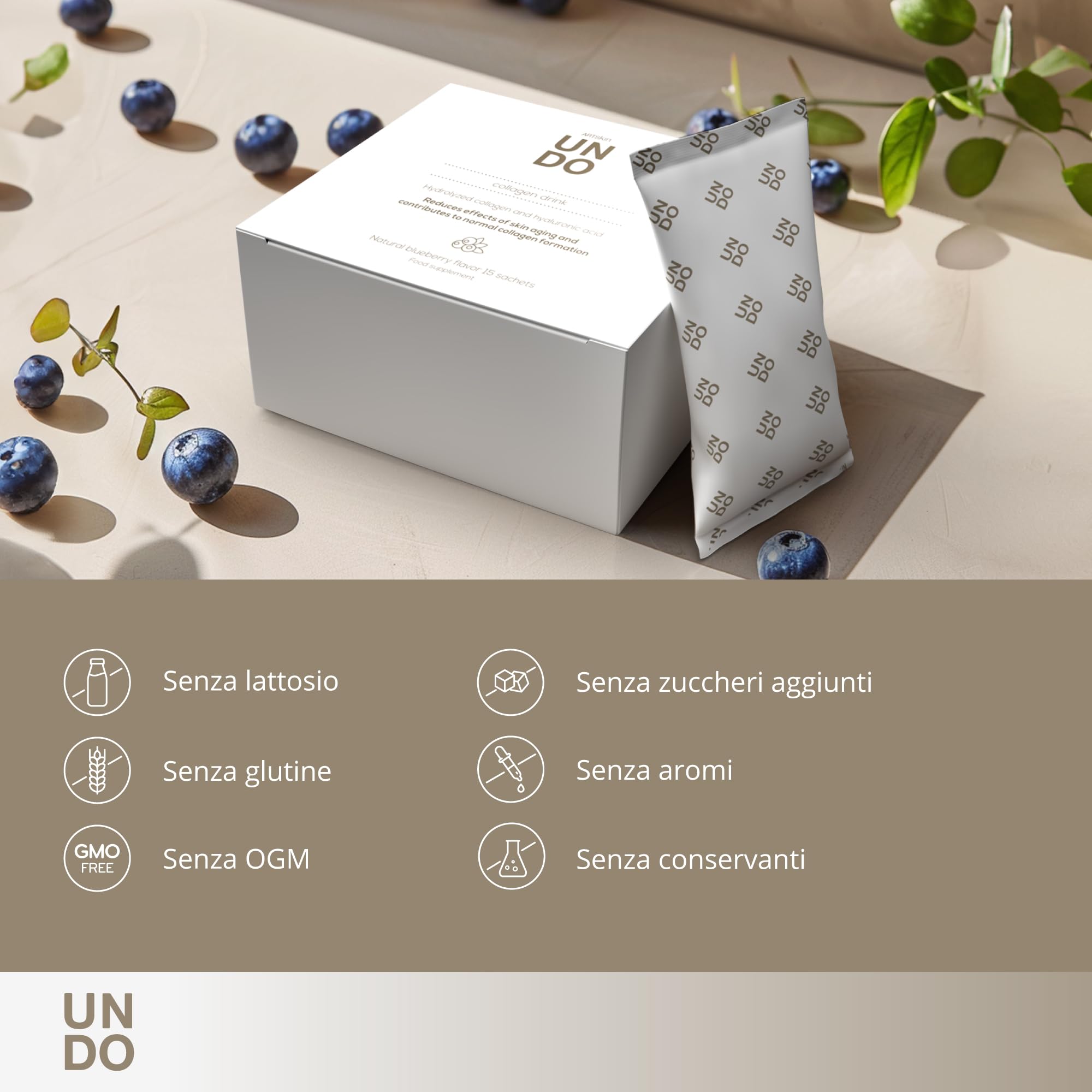 Sensilab Collagene Marino 2500 mg polvere 30 giorni mirtillo