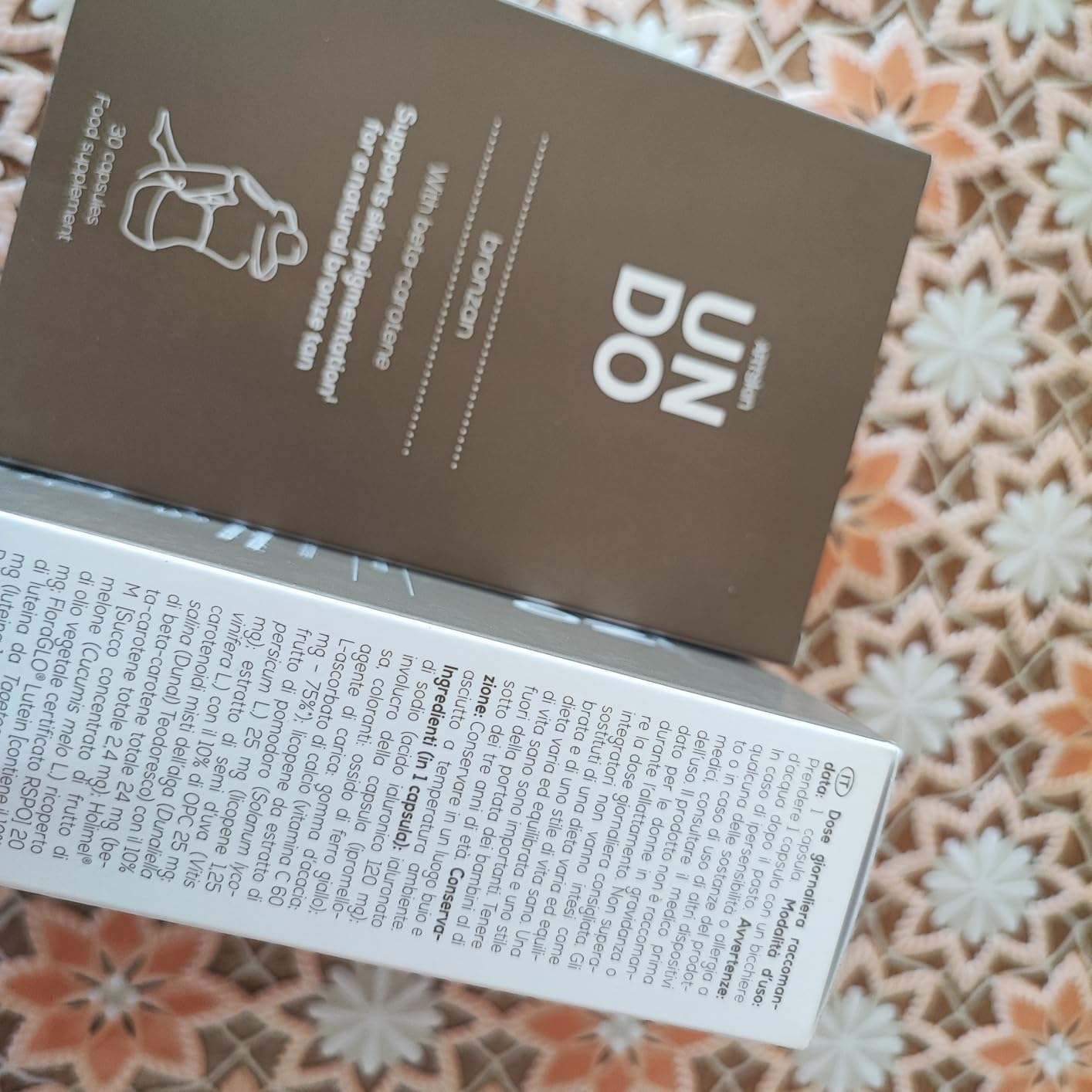 Sensilab Undo Bronzan Integratore Capsule 60 gg Betacarotene