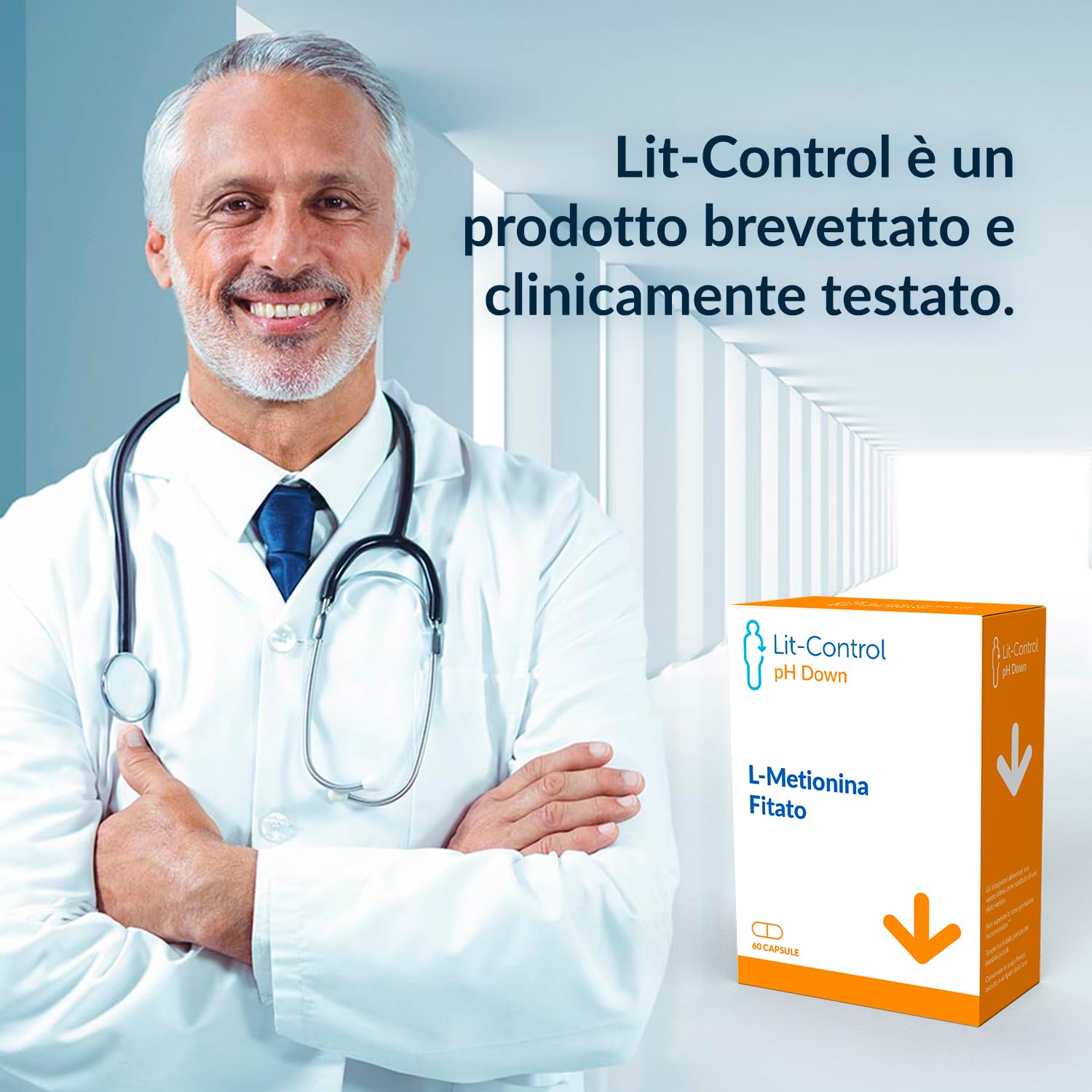 Devicare Lit-Control pH Down integratore 60 capsule per pH urine
