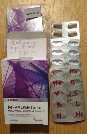 Sensilab Glandline M-Pause Forte Integratore 60 Capsule Menopausa