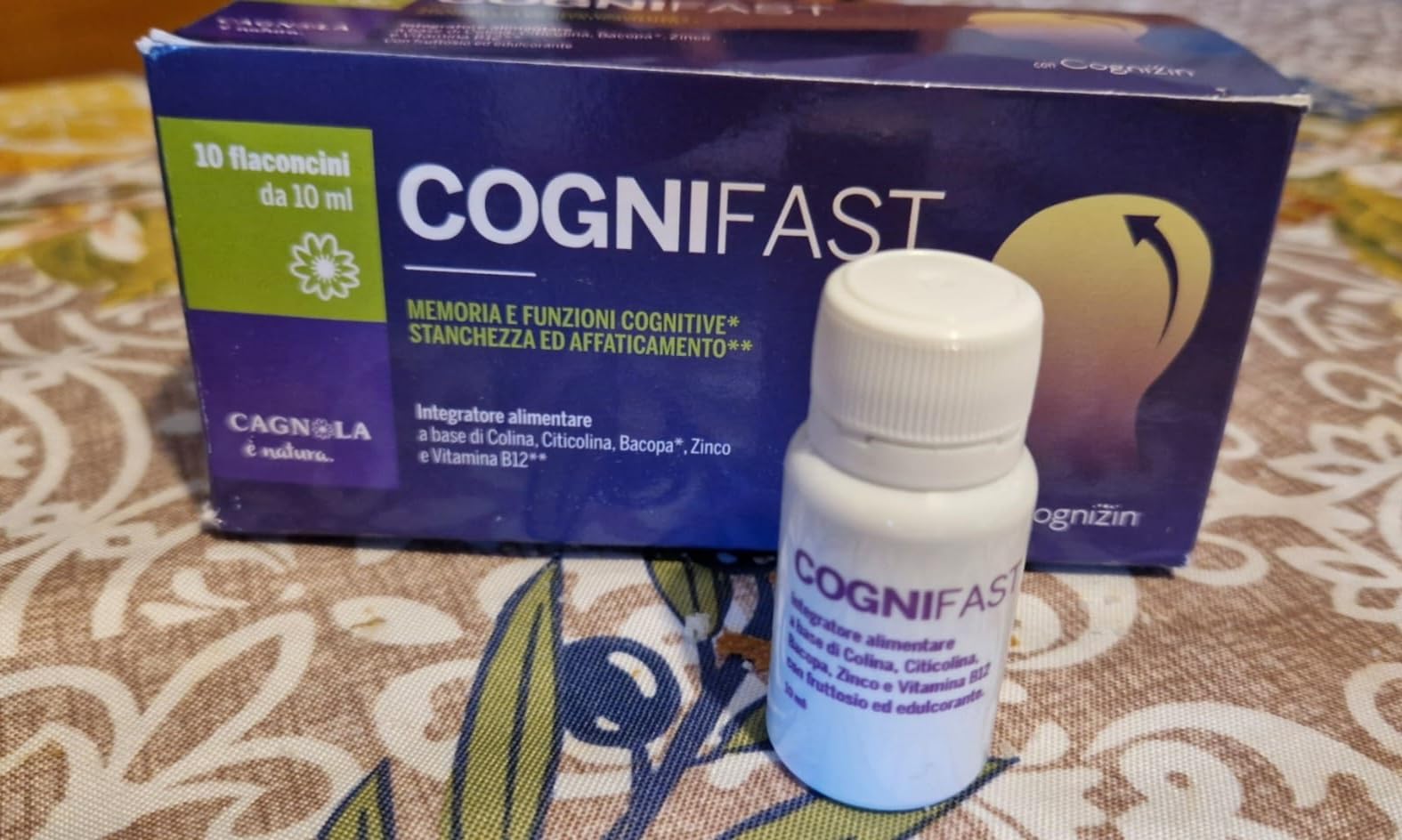 Cagnola Cogniflash integratore memoria 10 flaconi x 10 ml citicolina