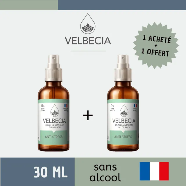 Velbecia Anti Stress Fiori di Bach Spray 30 ml Senza Alcol