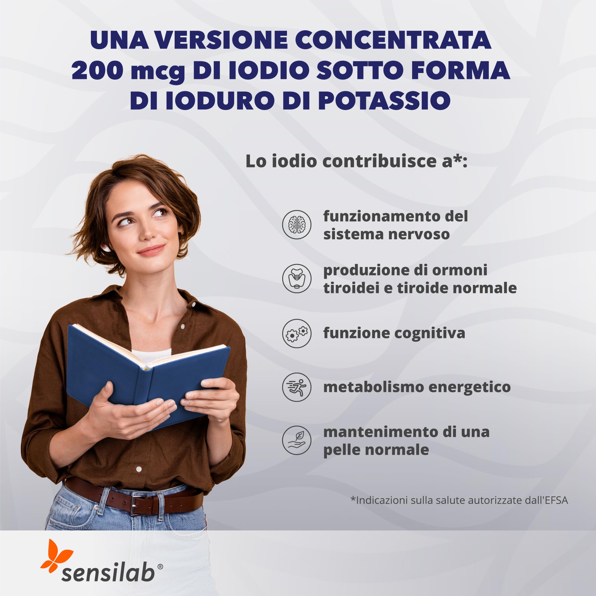 Sensilab Essentials Iodio compresse 120 cpr 200 mcg tiroide