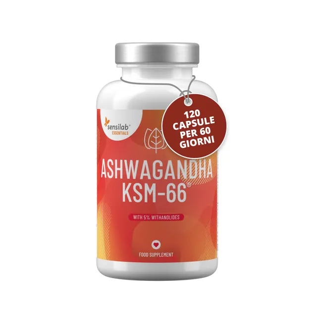 Sensilab Essentials Ashwagandha KSM-66 Integratore 120 Capsule