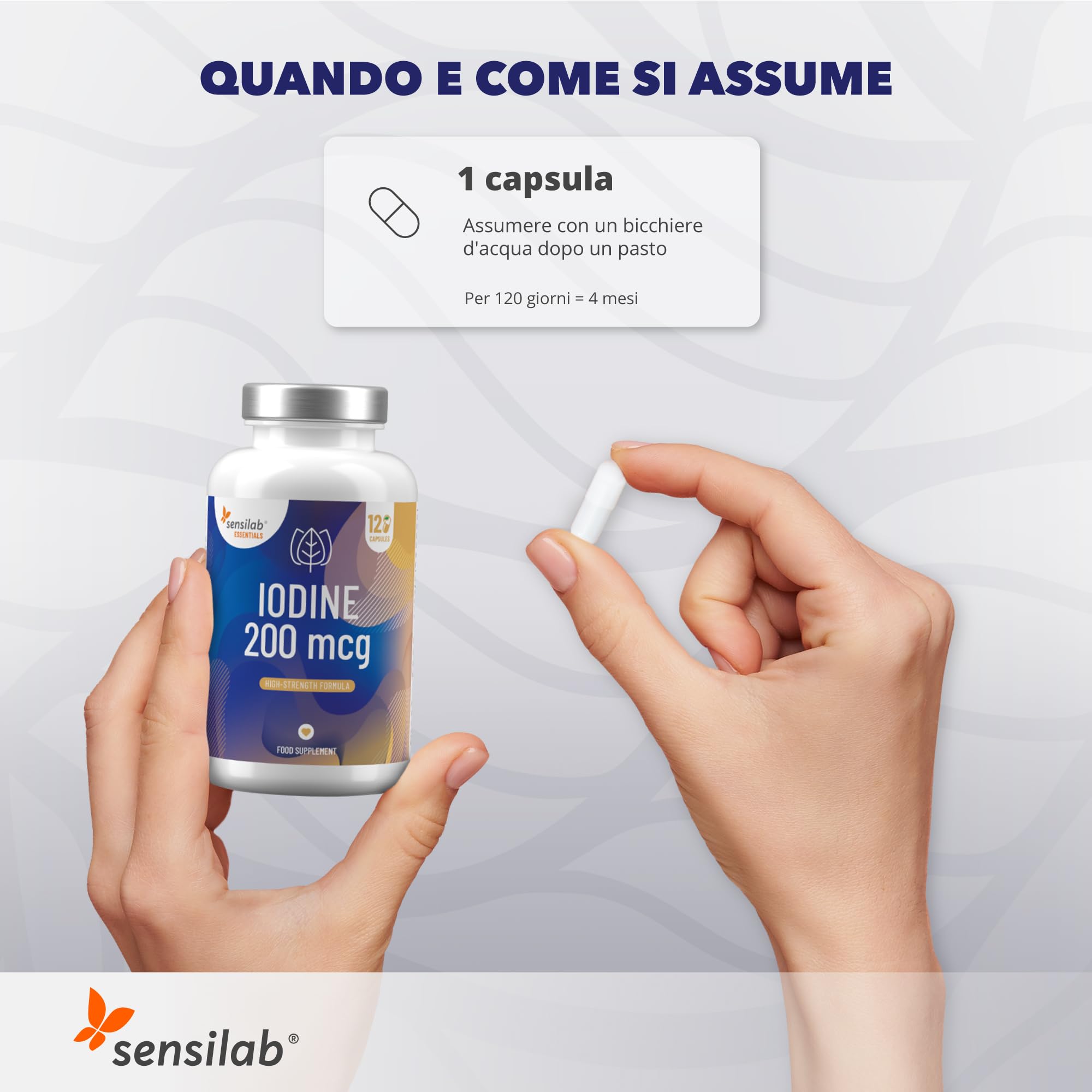Sensilab Essentials Iodio compresse 120 cpr 200 mcg tiroide