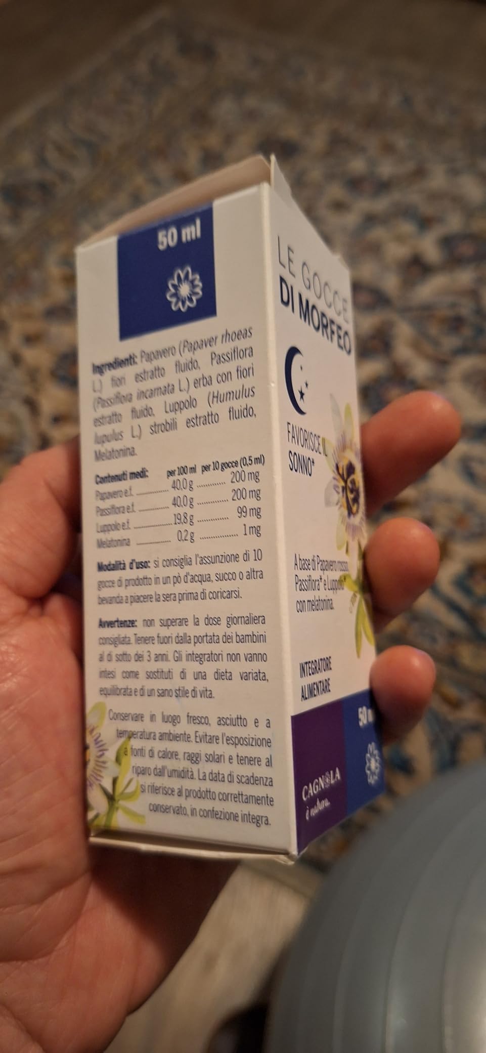 Cagnola Le Gocce di Morfeo Integratore Gocce 50 ml Melatonina